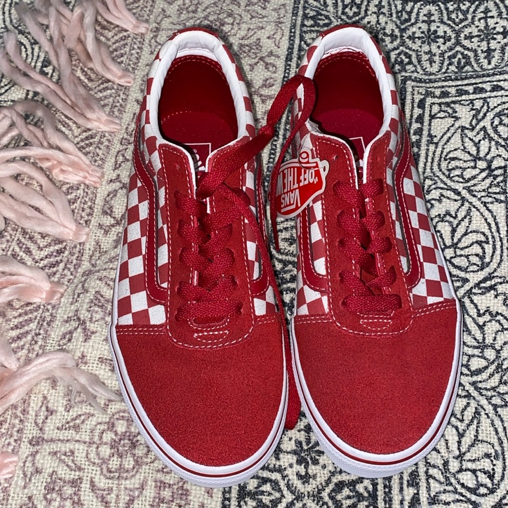 Brand new checkered vans
